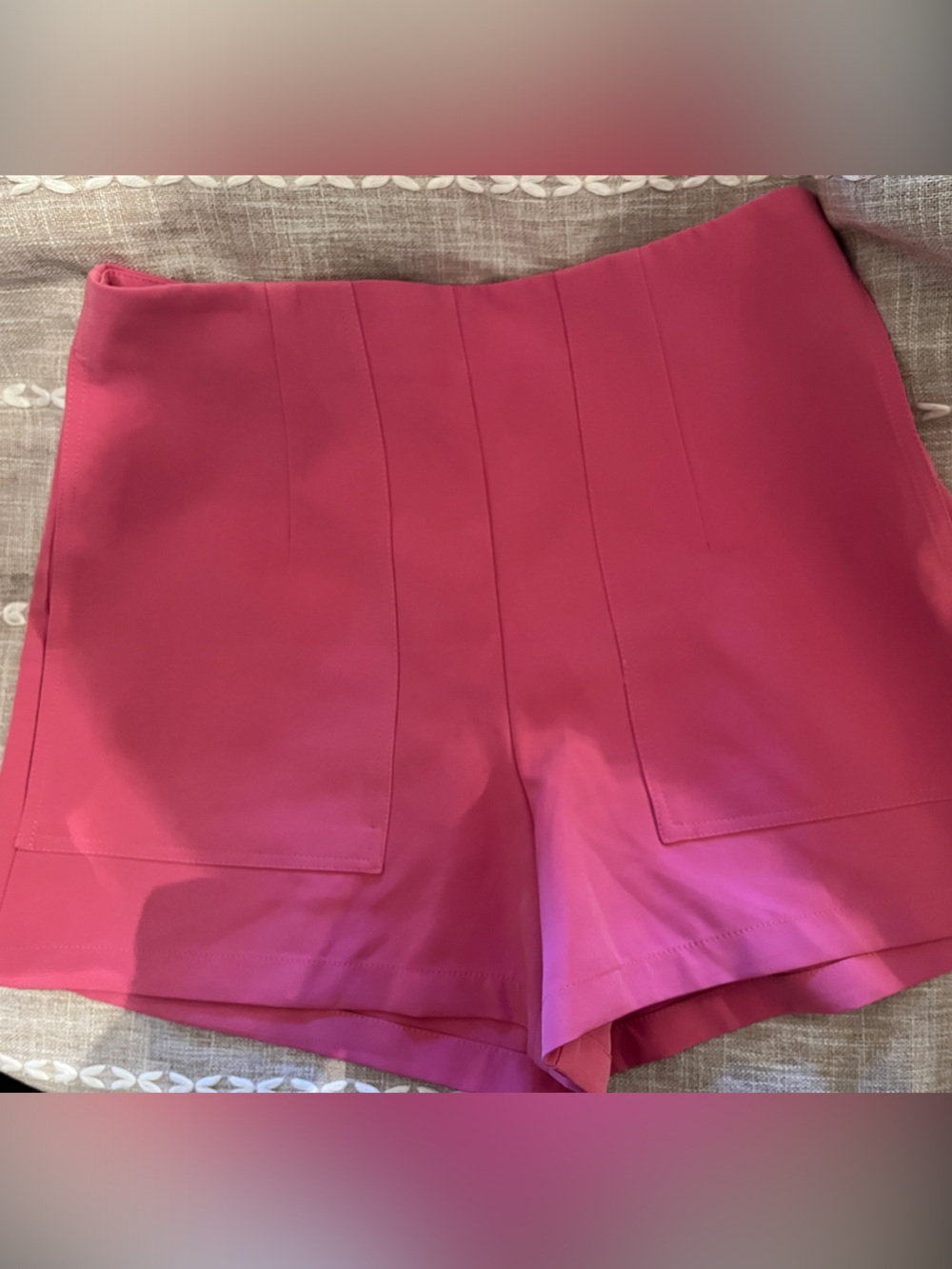 Sincerely Jules High-Waist Hot Pink Tailored Shorts